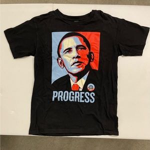OBEY Vintage 2000s Shepard Fairey Obama “Progress” T-Shirt